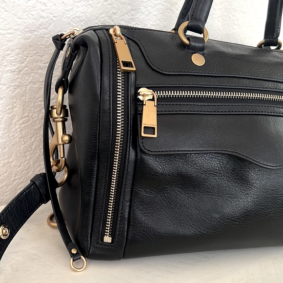 Rebecca Minkoff Handbags - Rebecca Minkoff MAB 3.0 Satchel Bag Large Black Leather Mixed HW, Shoulder Strap